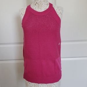 Brand new Calvin Klein fuschia sweater tank, XL.